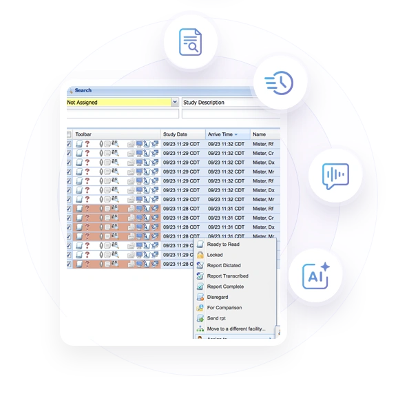 OnePACS Worklist Interface