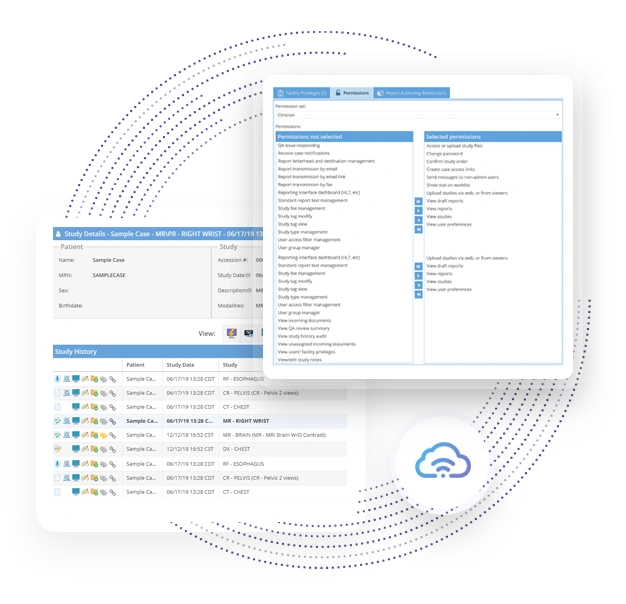 OnePACS Software Interface