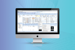OnePACS Teleradiology Software on MAC Screen
